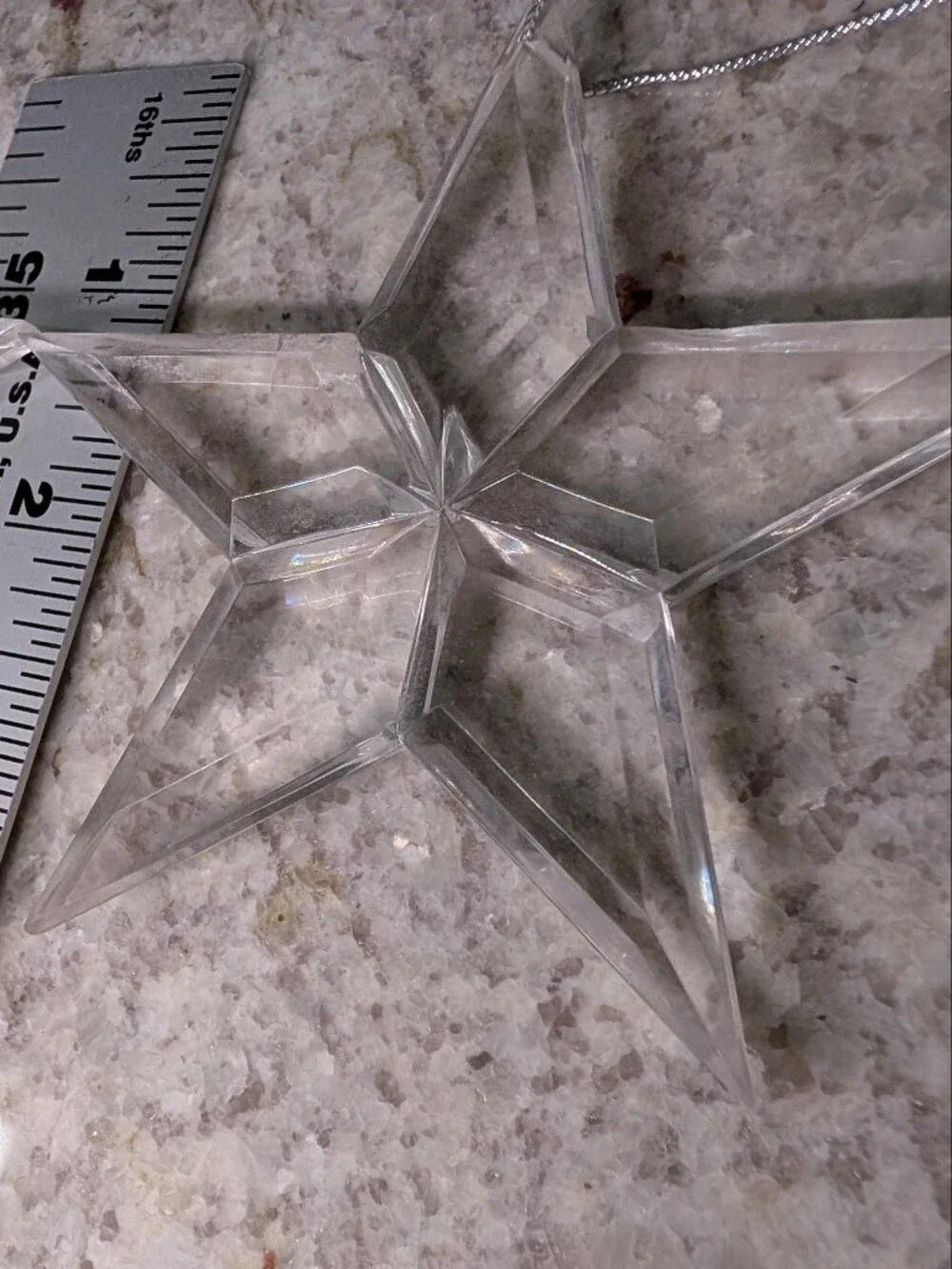 Vintage clear acrylic